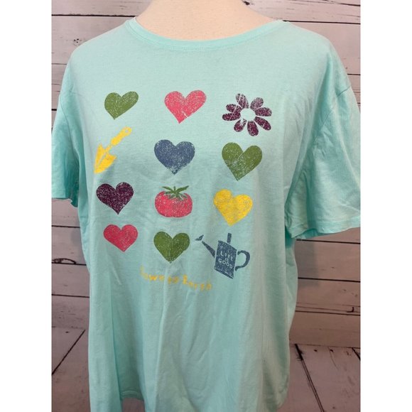 Life is Good LIG Tee Shirt XL Extra Large T-Shirt Garden‎ Down to Earth Classic - Picture 8 of 8